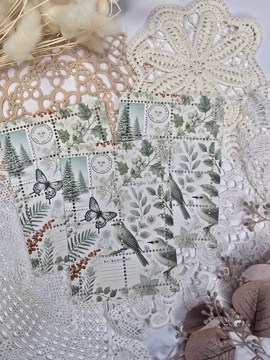 Briefmarke „Waldzauber – Botanica“ – Handmade Mini-Serie