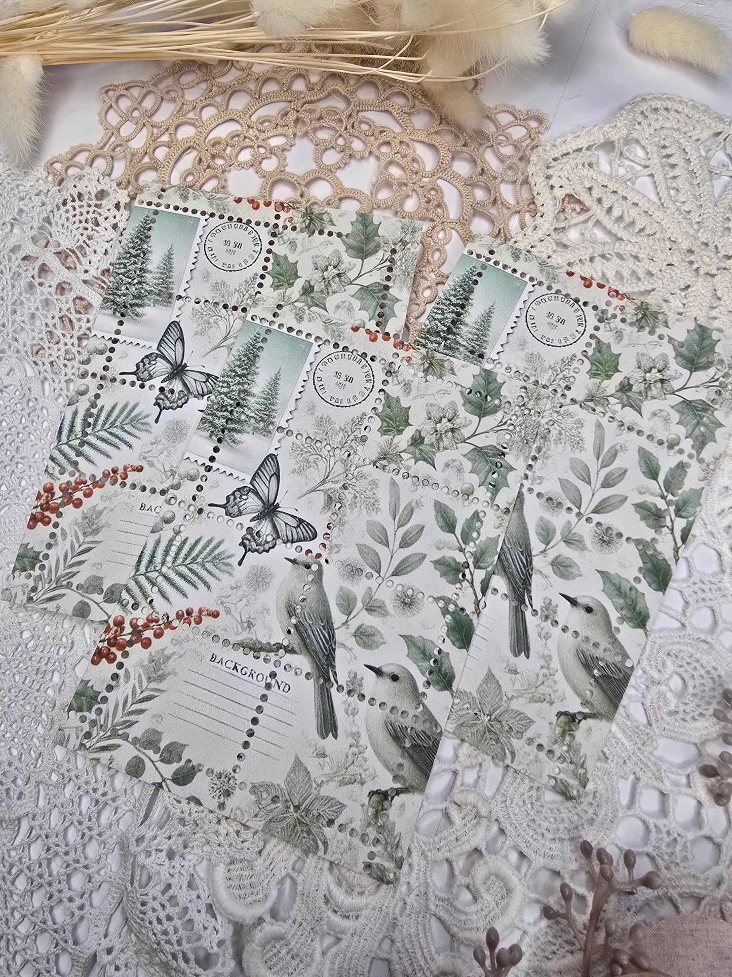 Briefmarke „Waldzauber – Botanica“ – Handmade Mini-Serie