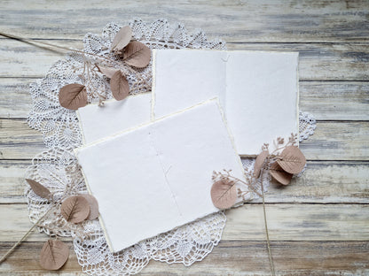 Midi Journal – Handmade DIN A6 notebook with 64 pages made of handmade paper