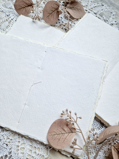 Midi Journal – Handmade DIN A6 notebook with 64 pages made of handmade paper