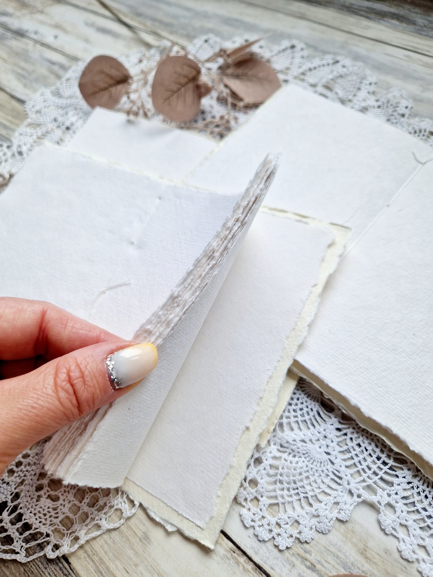 Midi Journal – Handmade DIN A6 notebook with 64 pages made of handmade paper