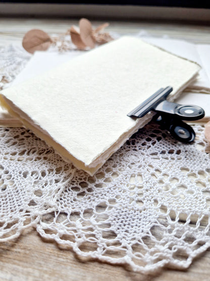 Midi Journal – Handmade DIN A6 notebook with 64 pages made of handmade paper