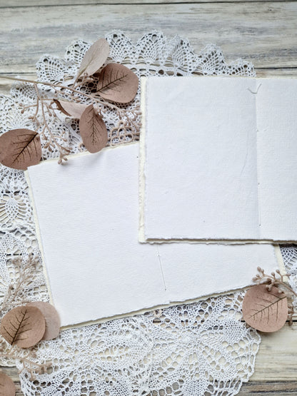 Midi Journal – Handmade DIN A6 notebook with 64 pages made of handmade paper