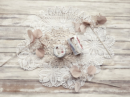 PET Tape “Spring Letters” – Café Analog × Windry R. – Spring motifs with girls and flowers for journals, collages &amp; scrapbooking