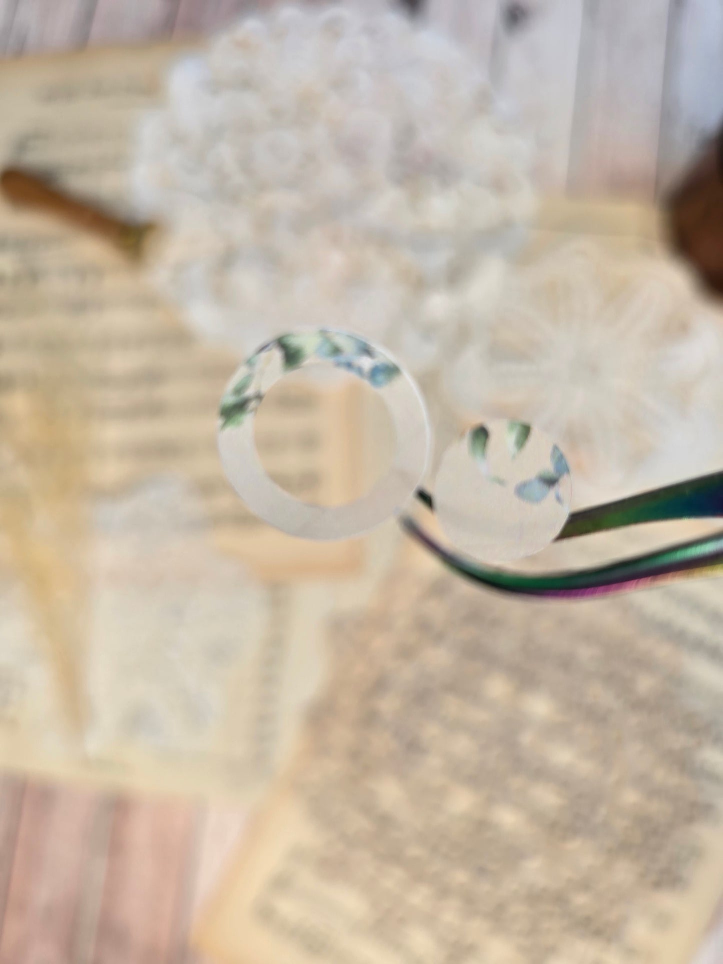 Sticker Set „Serenade Spots“ – 20 florale Vintage-Kreise