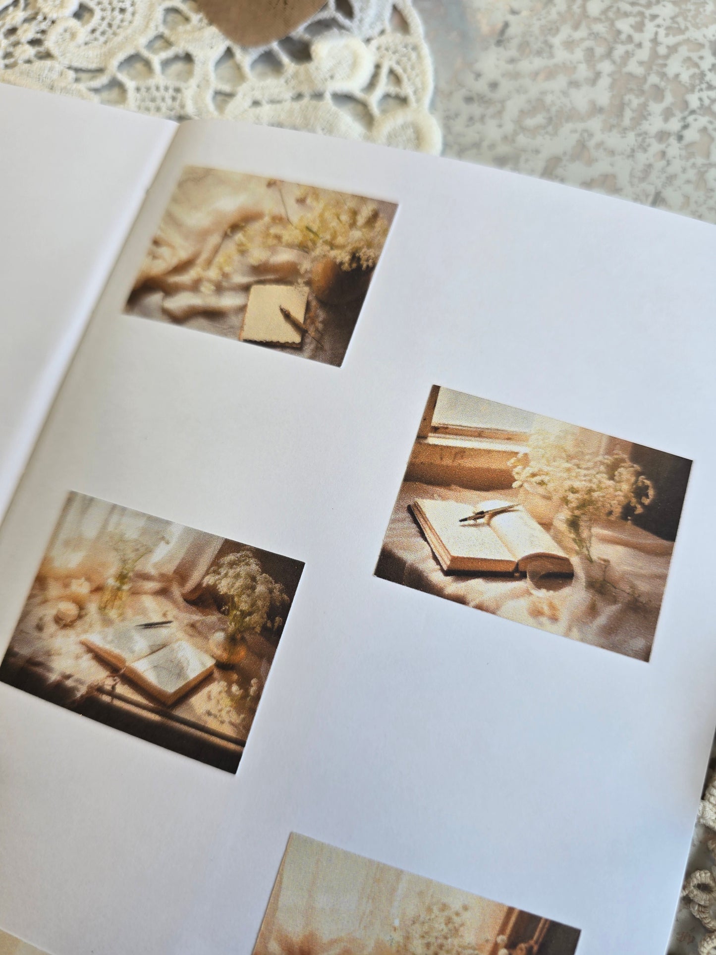 Vintage Schreibtisch Sticker – 6 ruhige Motive