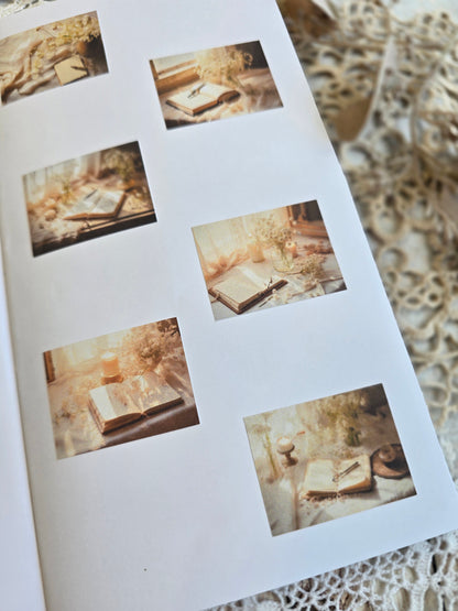 Vintage Schreibtisch Sticker – 6 ruhige Motive