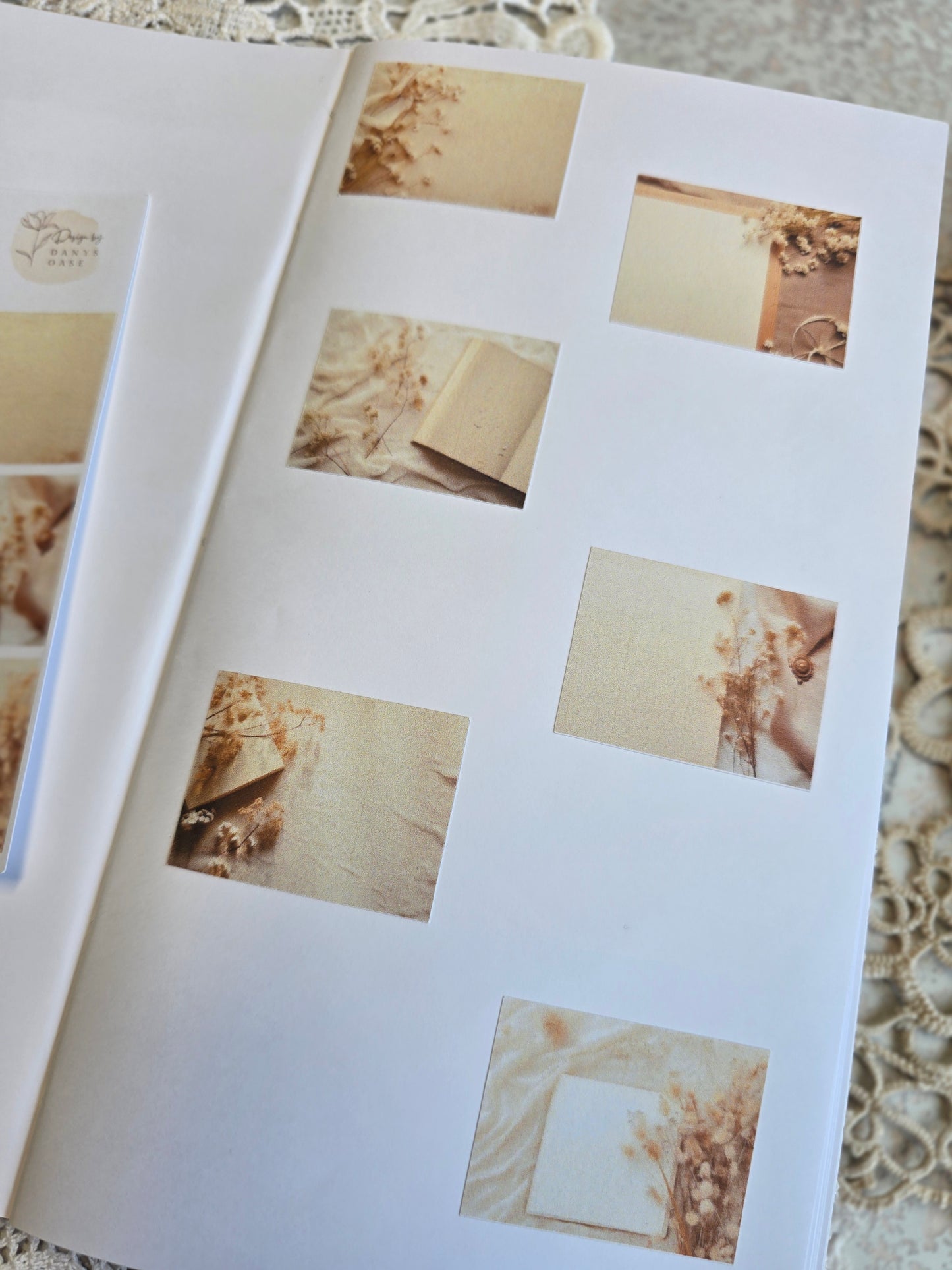 Vintage Portrait Sticker – 6 ästhetische Motive