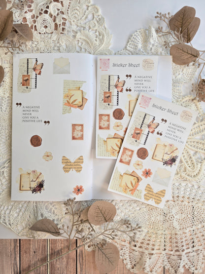 Vintage Sticker Set – 12 nostalgische Motive