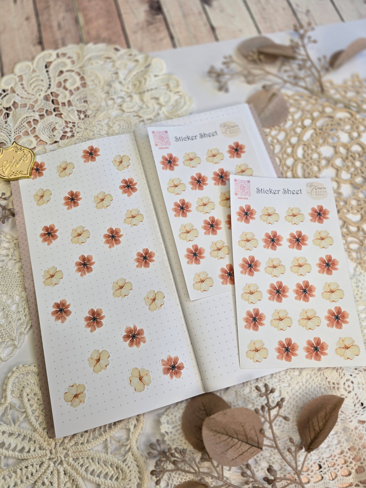 Stickers I 24 motifs I scrapbooking I journal I collage I aesthetic I vintage I cluster I decoration I scrapbooking I flowers