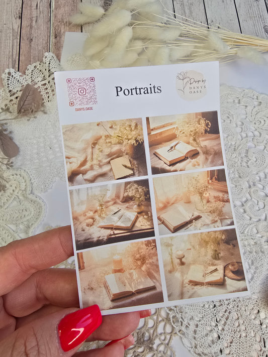 Stickers I Vintage I 6 motifs I Aesthetics I Journaling I Collage I Scrapbooking I Desk