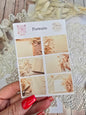 Vintage Portrait Sticker – 6 ästhetische Motive
