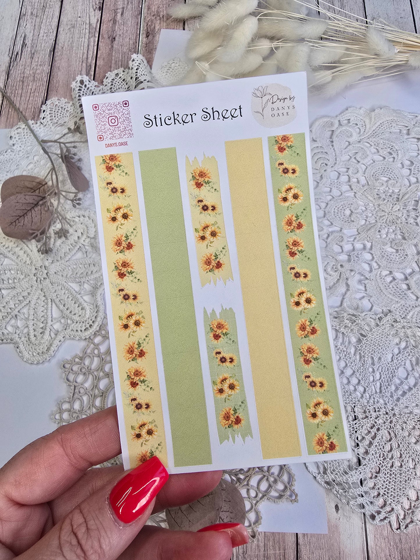 Faux Washi Stripes – 6 sommerliche Streifen-Sticker