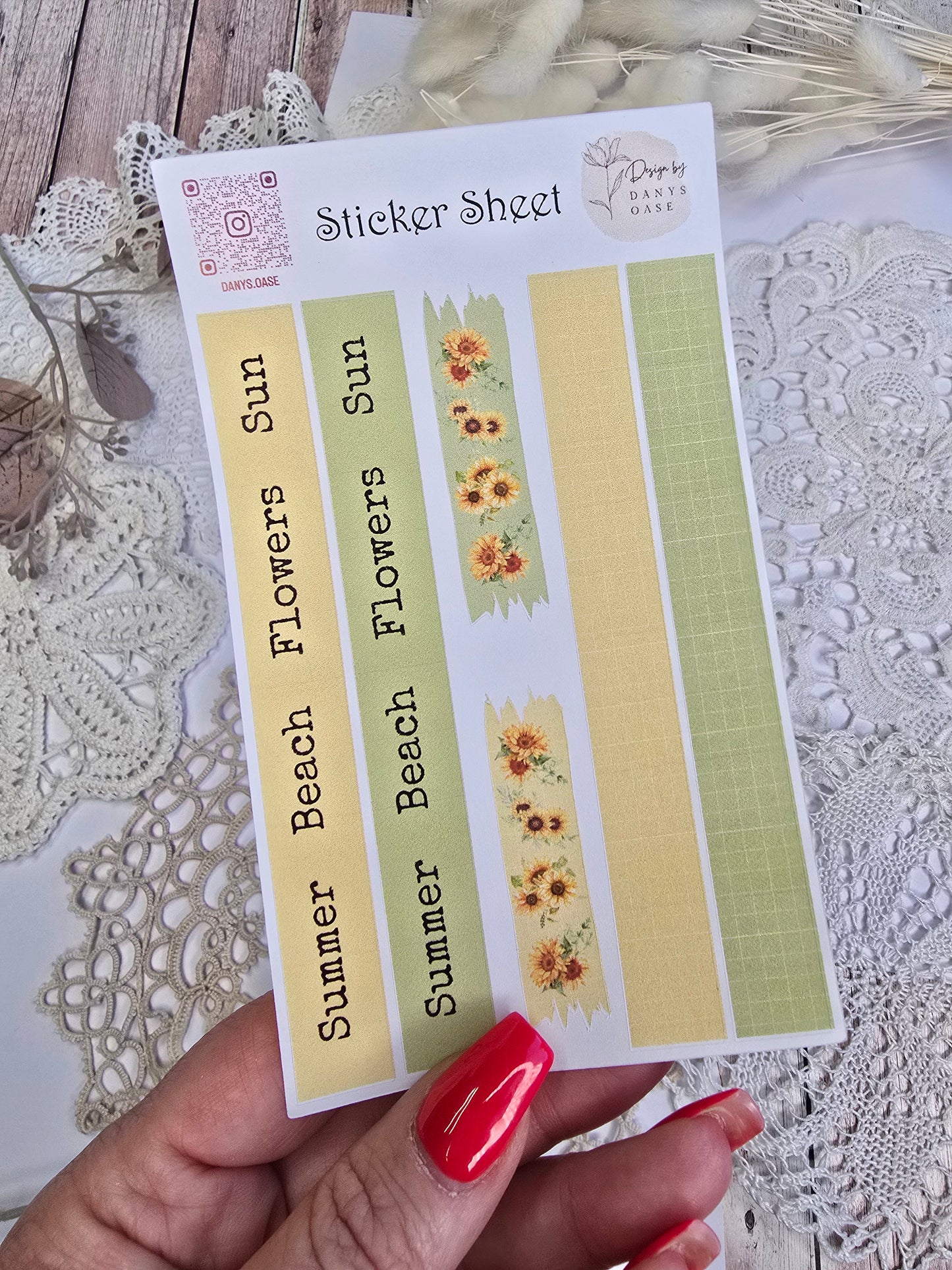 Faux Washi Stripes – 6 sommerliche Streifen-Sticker
