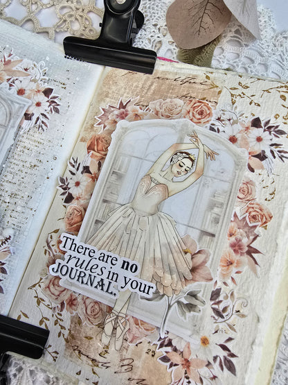 Floraler Stickerbogen – 12 Motive