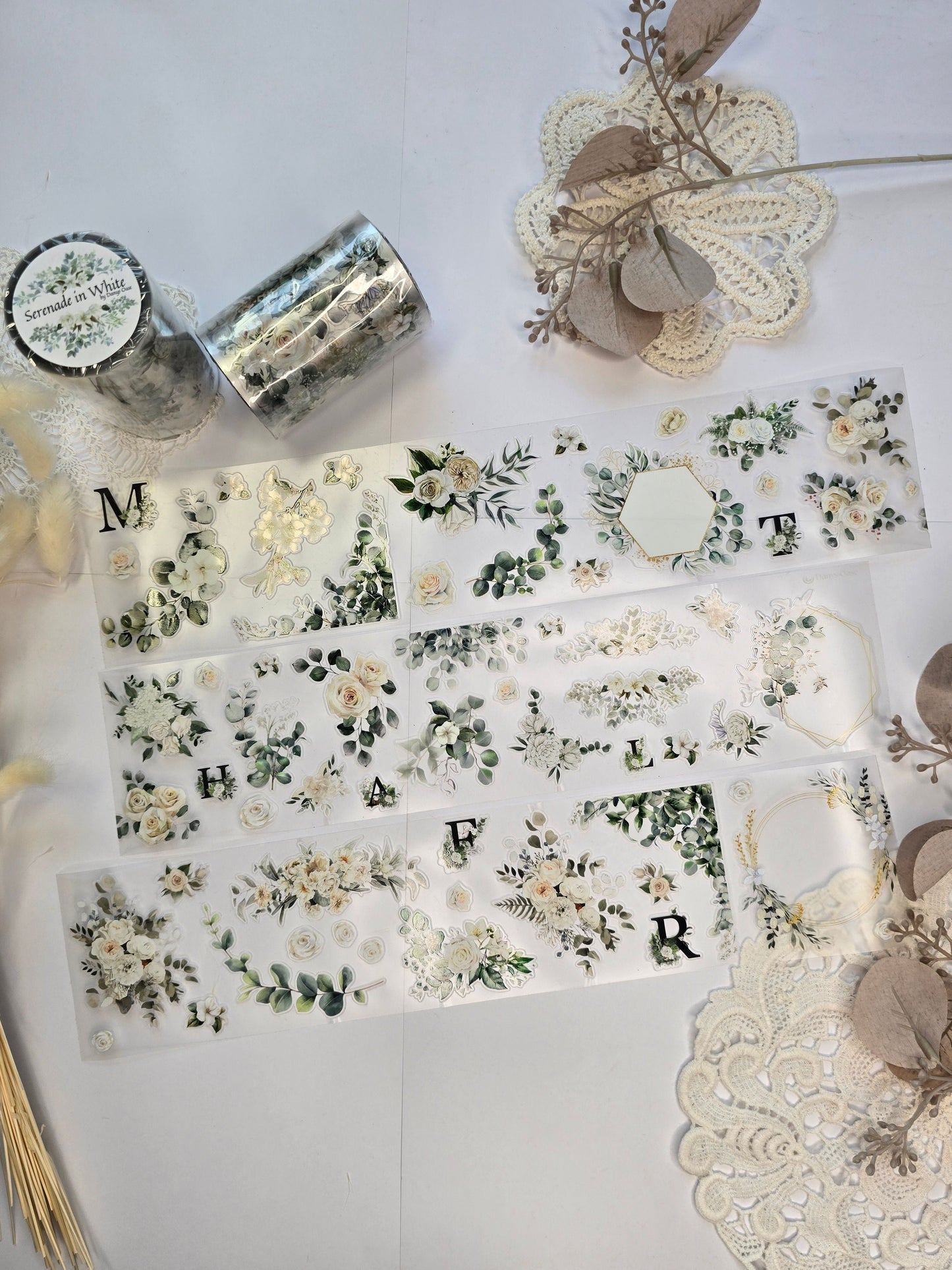 PET Tape „Serenade in White“ – Danys Oase – elegantes Pre-Cut Tape