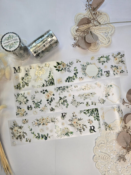 PET Tape „Serenade in White“ – Danys Oase – elegantes Pre-Cut Tape