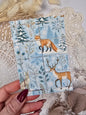 Briefmarke „Waldzauber – Schneefuchs“ – Handmade Mini-Serie