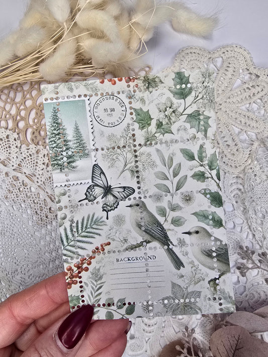 Briefmarke „Waldzauber – Botanica“ – Handmade Mini-Serie