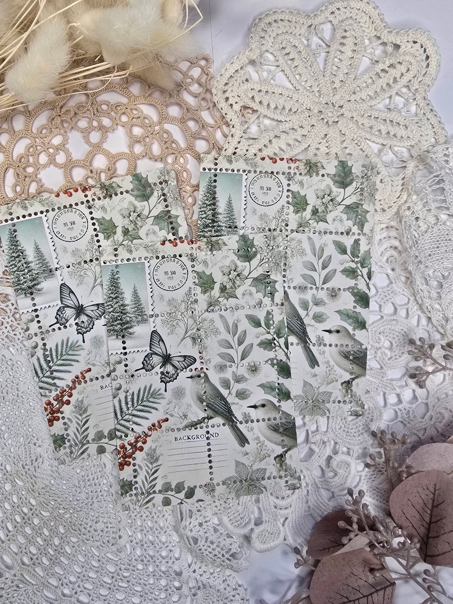 Briefmarke „Waldzauber – Botanica“ – Handmade Mini-Serie