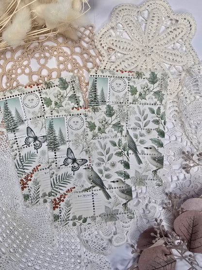 Briefmarke „Waldzauber – Botanica“ – Handmade Mini-Serie