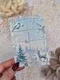 Briefmarke „Waldzauber – Schneekristall“ – Handmade Mini-Serie