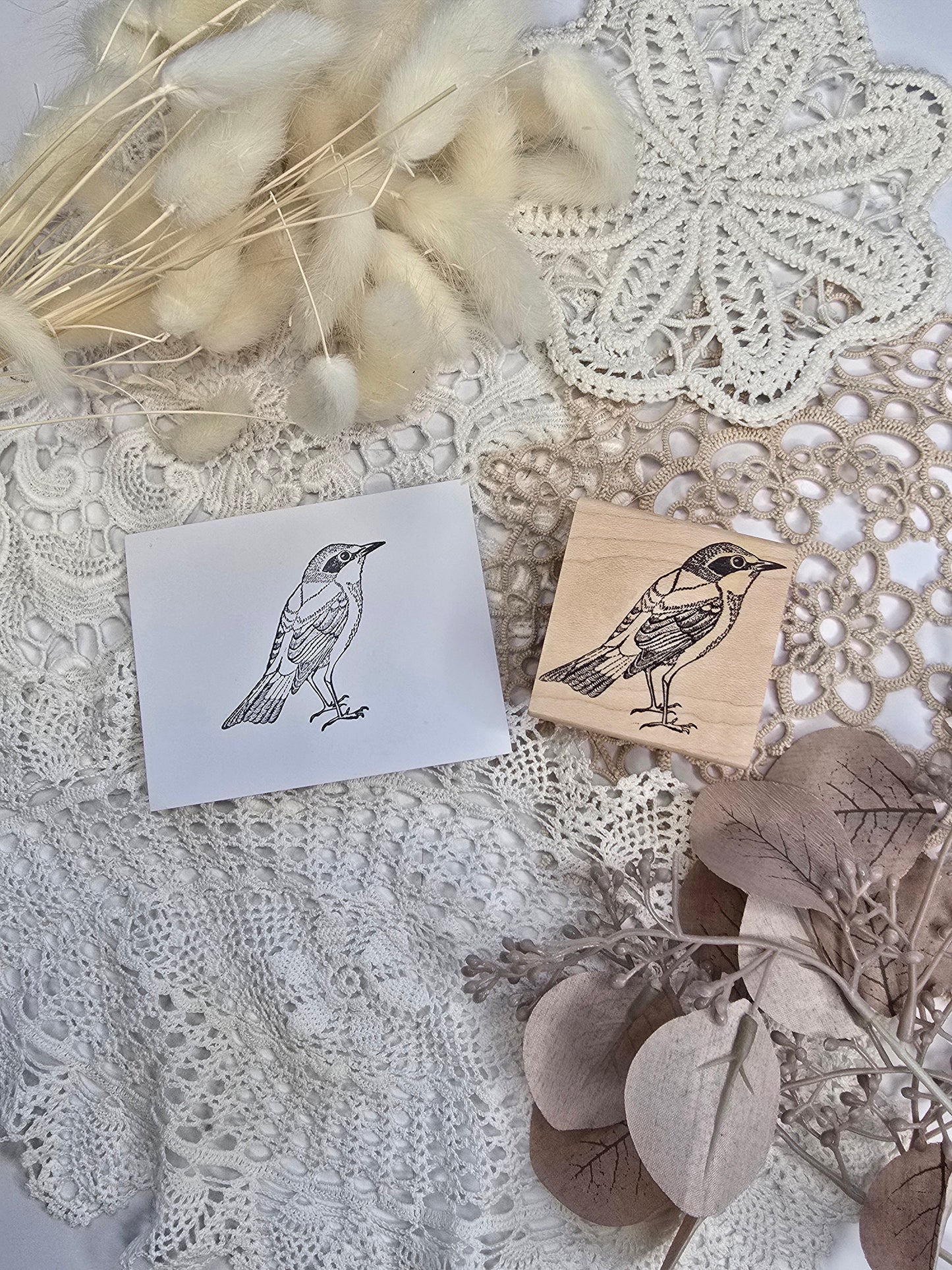 Holzstempel „Bird Sideview“ – Catslife Press