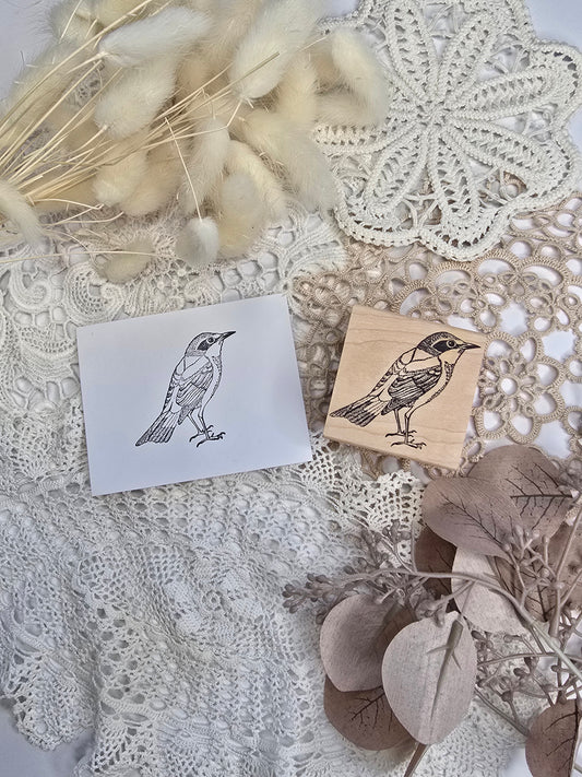 Holzstempel „Bird Sideview“ – Catslife Press