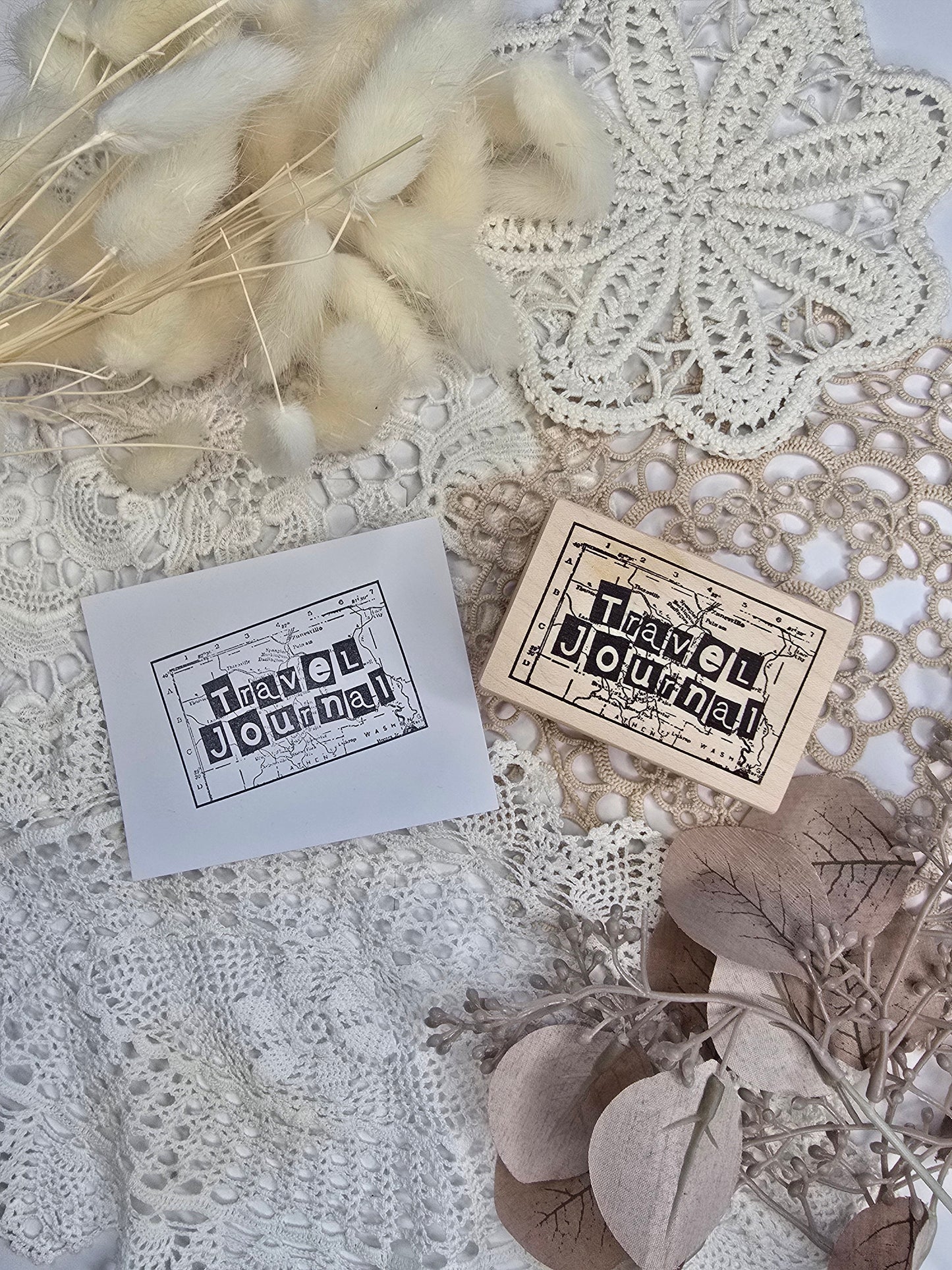 Stempel „Travel Journal“ – Motivstempel 45 × 70 mm für Reisetagebücher & Scrapbooking