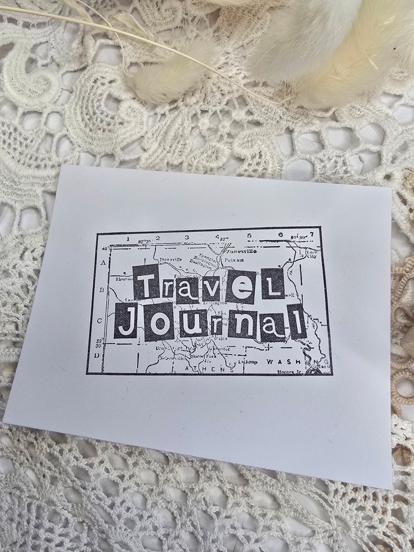 Stempel „Travel Journal“ – Motivstempel 45 × 70 mm für Reisetagebücher & Scrapbooking