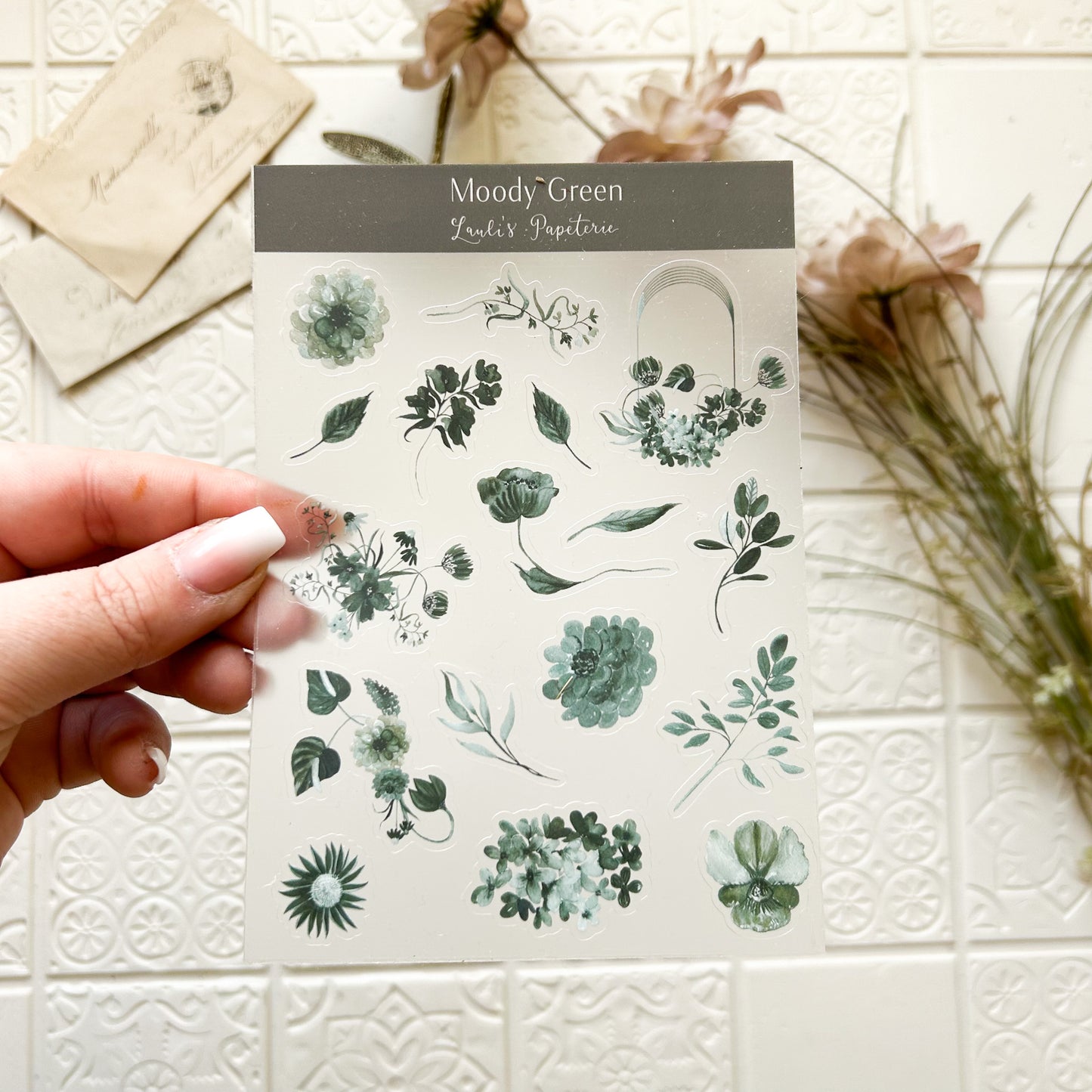 Sticker „Moody Green“ – Lauli's Papeterie