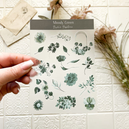 Sticker „Moody Green“ – Lauli's Papeterie
