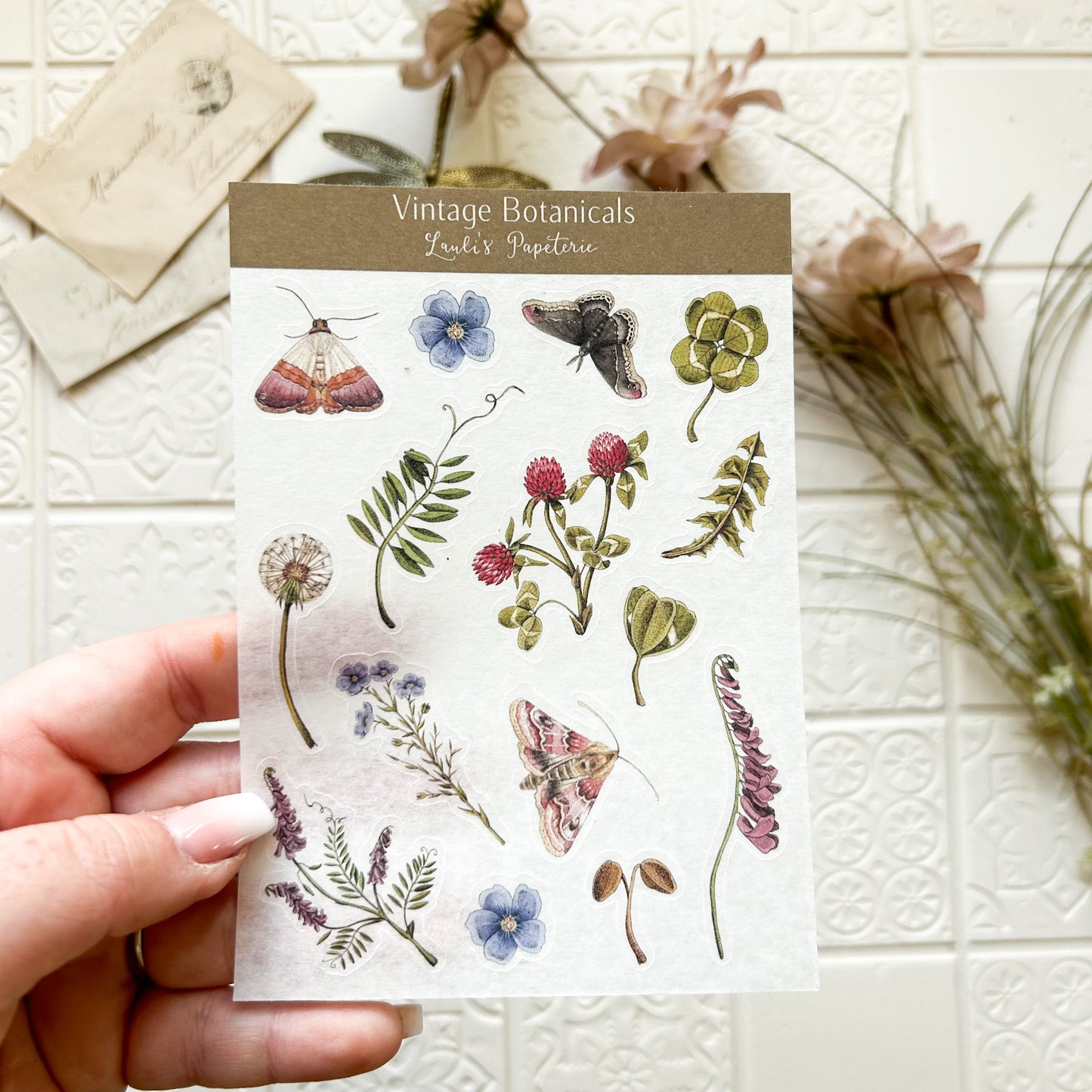 Sticker „Vintage Botanicals“ – Lauli's Papeterie