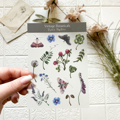 Sticker „Vintage Botanicals“ – Lauli's Papeterie