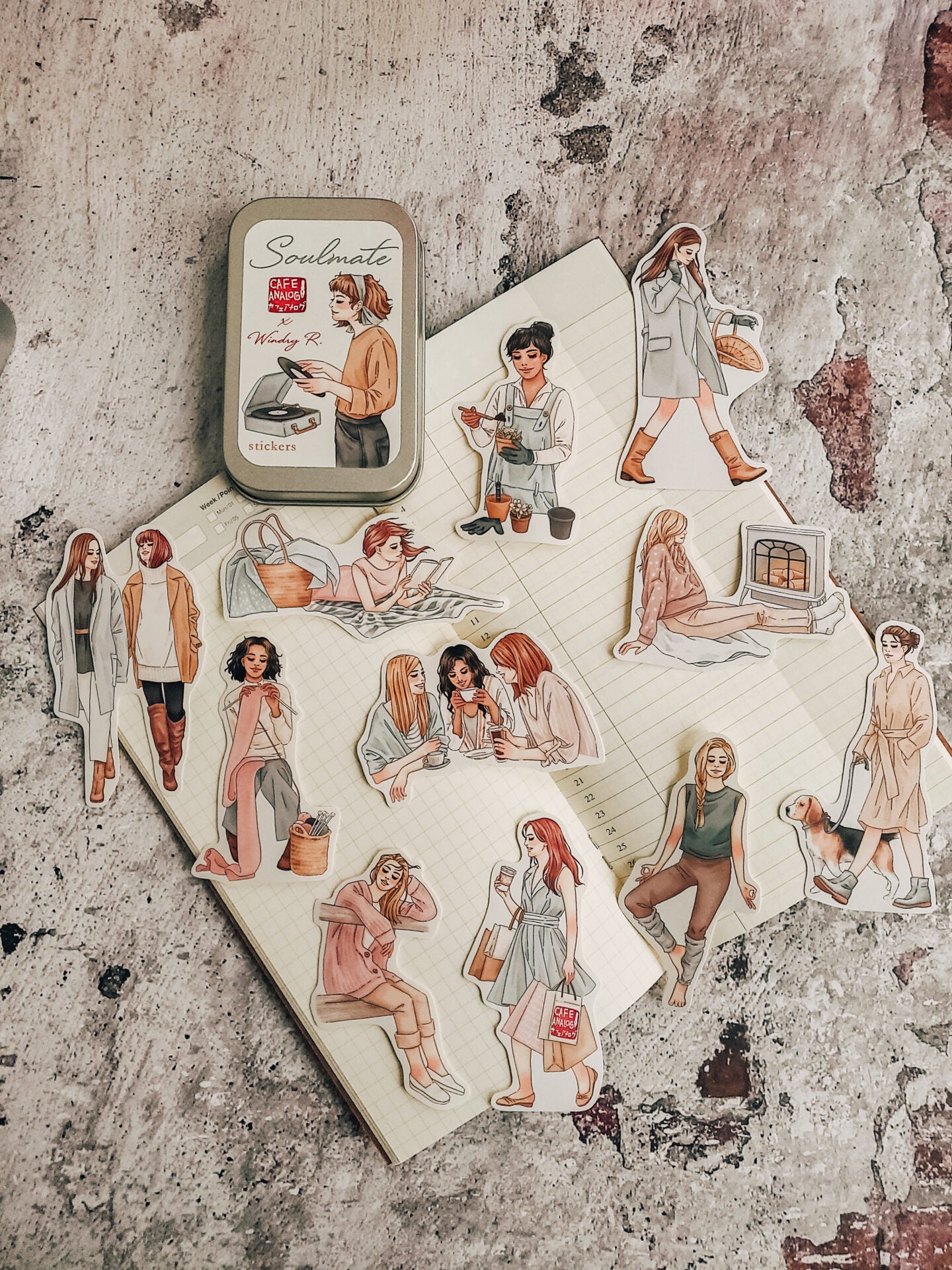 Sticker „Soulmate“ – Café Analog × Windry R.