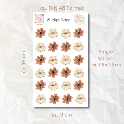 Stickers I 24 motifs I scrapbooking I journal I collage I aesthetic I vintage I cluster I decoration I scrapbooking I flowers