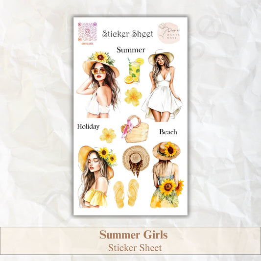 Sommer Sticker Set – 12 feminine Motive