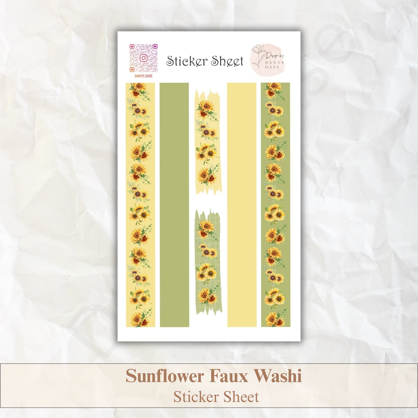 Faux Washi Stripes – 6 sommerliche Streifen-Sticker