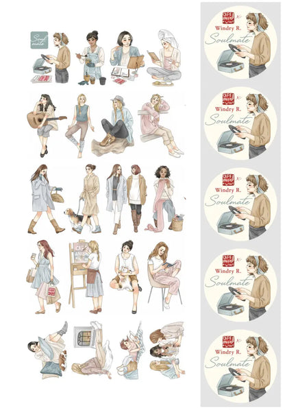 Sticker „Soulmate“ – Café Analog × Windry R.