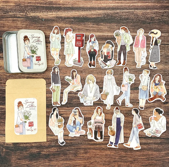 Sticker „Spring Letters“ – Café Analog x Windry R.