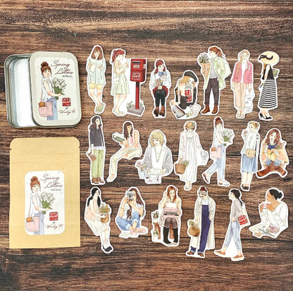 Sticker „Spring Letters“ – Café Analog x Windry R.