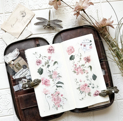 Washi Tape I Lauli's Stationery I Blush Garden I Flowers I Romanticism I Aesthetics I Collage I Journal I Scrapbooking I Decoration