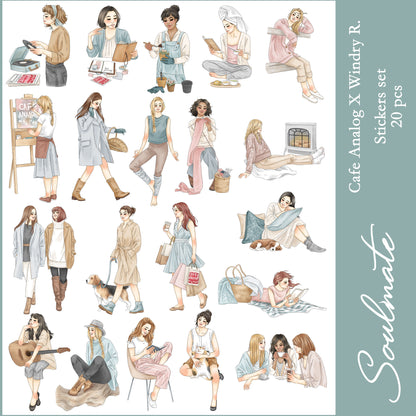 Sticker „Soulmate“ – Café Analog × Windry R.