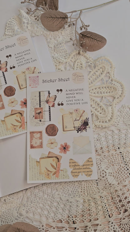 Vintage Sticker Set – 12 nostalgische Motive